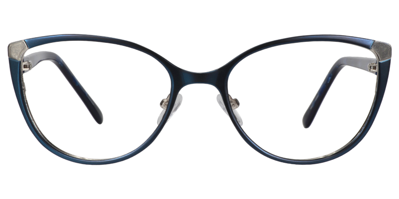 Round Dark Blue Glasses | Zeelool Eyeglasses0