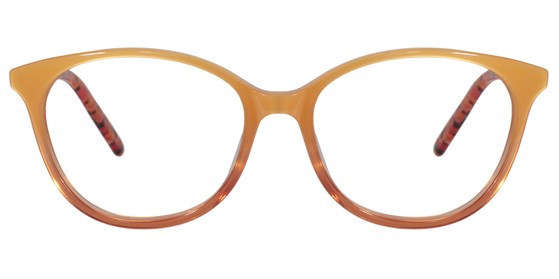 Oval  Living Coral Glasses| Zeelool Eyeglasses0