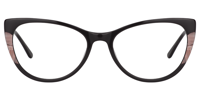 Oval Black Glasses | Zeelool Eyeglass Frames0