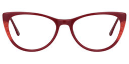 Grace Oval Red Glasses0