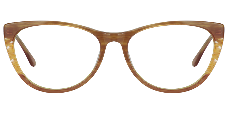 Oval Light Brown Glasses | Zeelool Eyeglass Frames0