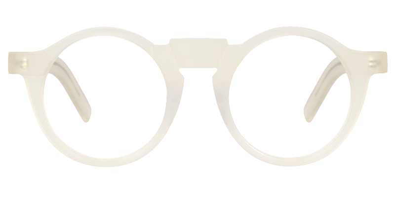 Round Ivory Glasses | Zeelool Eyewear0