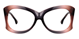 Darcey Butterfly Brown Glasses0