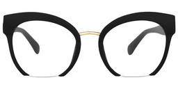 Able Round Black Glasses0