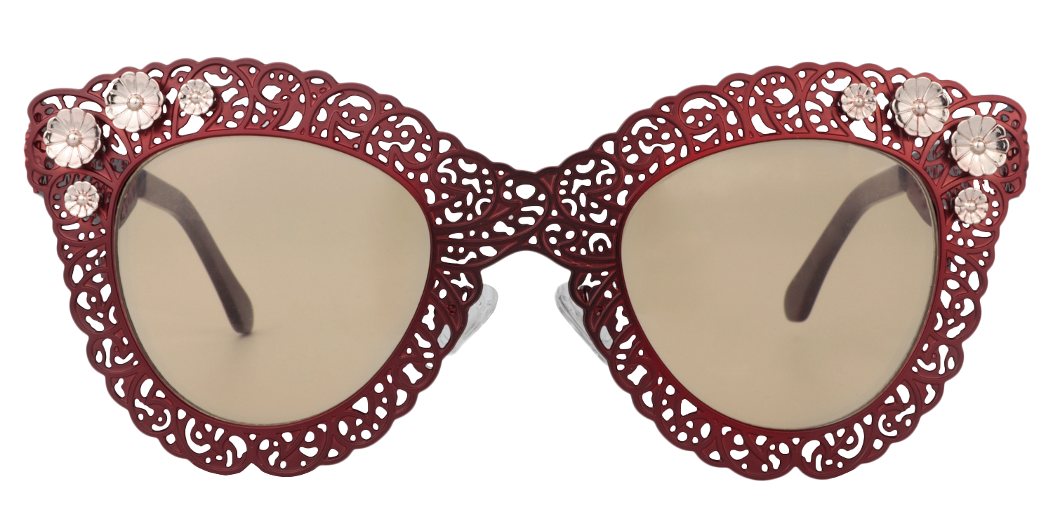 Cat-eye Red Sunglasses | Zeelool Sunglasses0