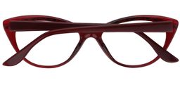 Tina Cat Eye Red Glasses5