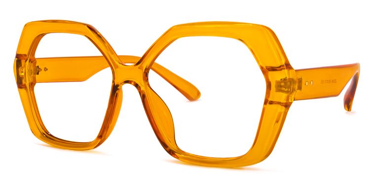 Piper Earthy-Yellow Geometric Glasses