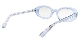Chaya Oval Clear & Blue Glasses4