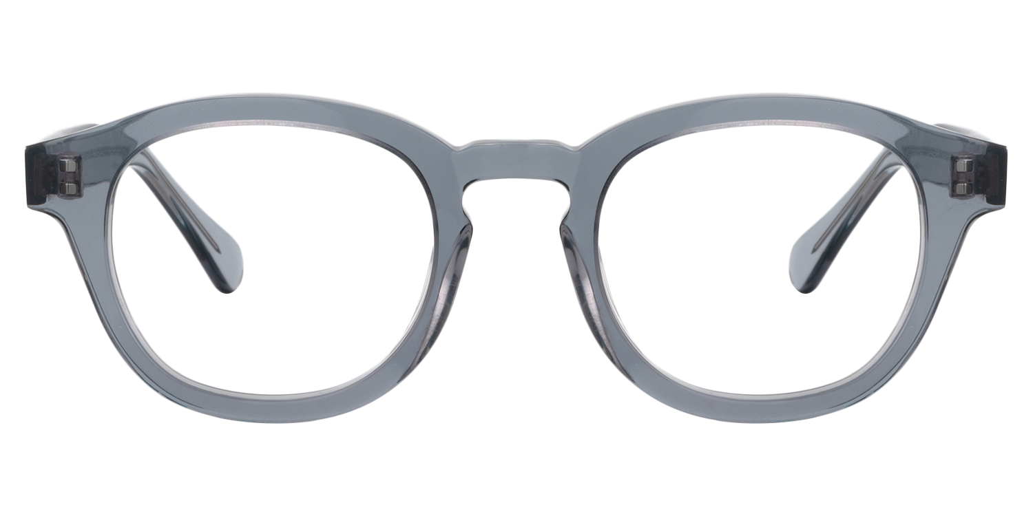 Round Gray Glasses | Zeelool Glasses0