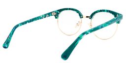 Lillian Round Green Glasses5