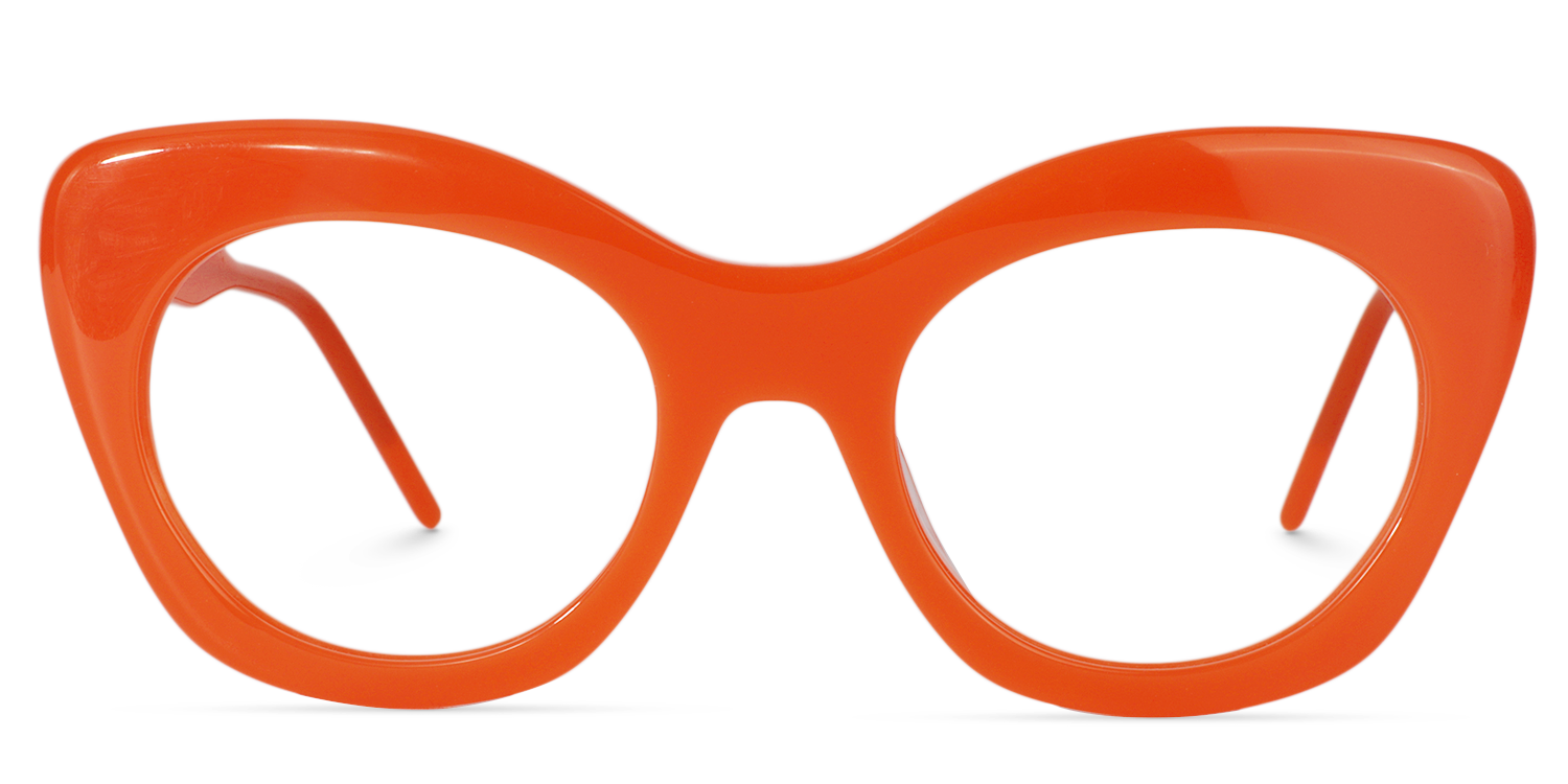 Maria Cat-eye Orange Glasses