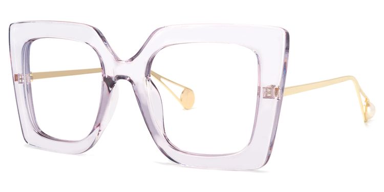 Qatar Square Light-Purple Glasses