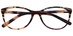 Jennifer Cat Eye Light Tortoise Glasses1