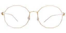 Shields Geometric Gold Glasses0