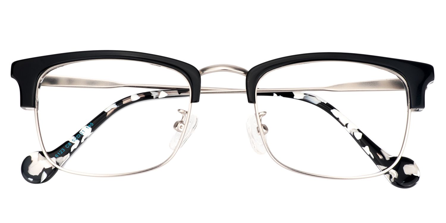 Browline Black Glasses | Zeelool Glasses1
