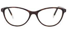 Flora Cat Eye Tortoise Glasses0