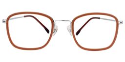 Aries Square Orange Glasses0