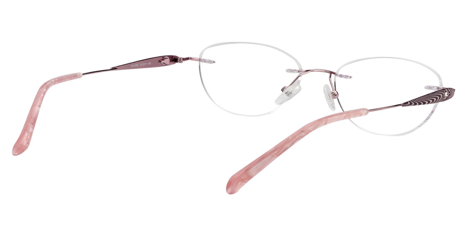 Oval Rose Gold Glasses | Zeelool Glasses5