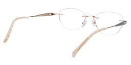 Melody Oval Gold Glasses5