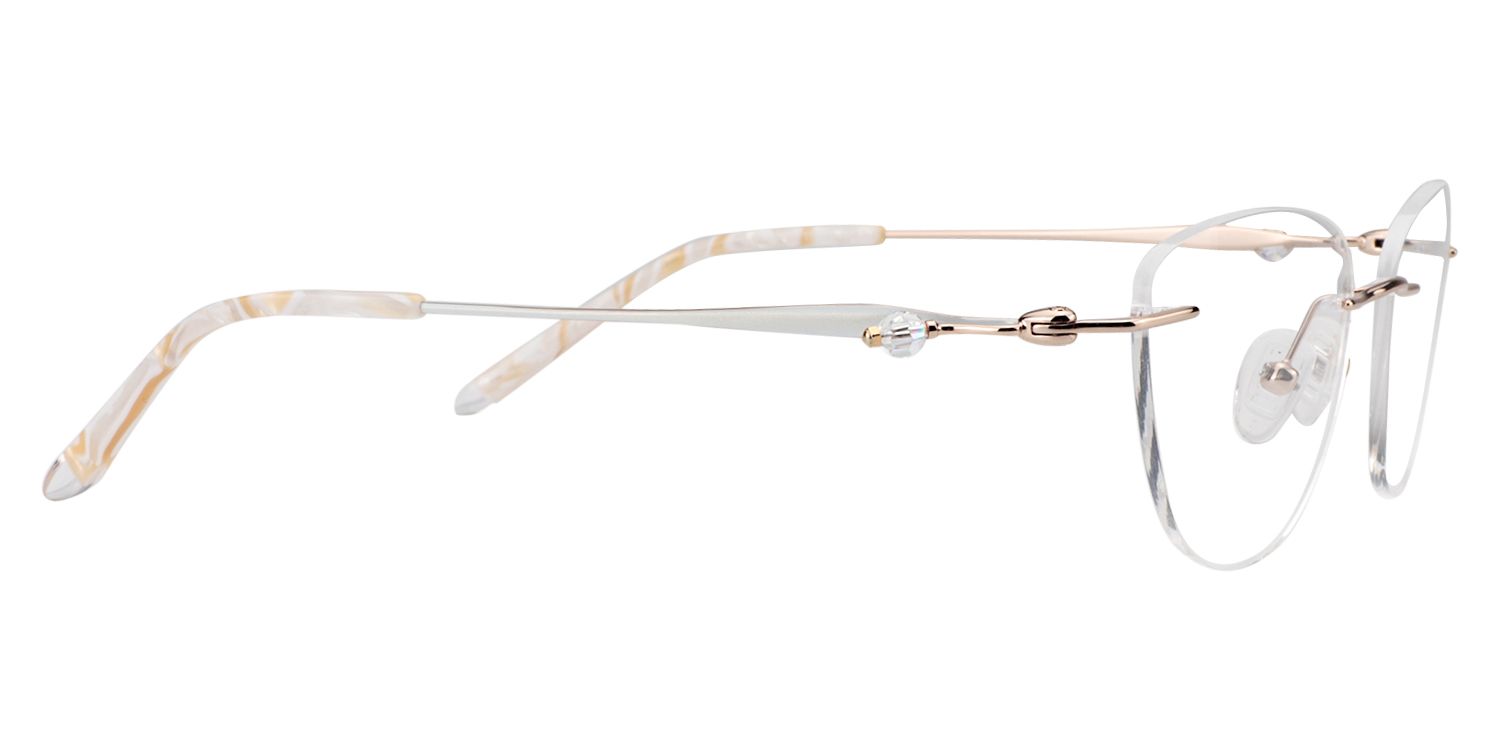 Oval Gold Glasses | Zeelool Glasses4