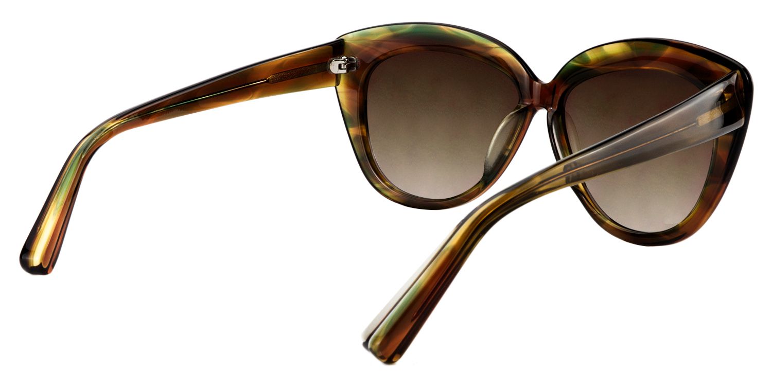 Cat eye Brown Sunglasses | Zeelool Sunglasses5