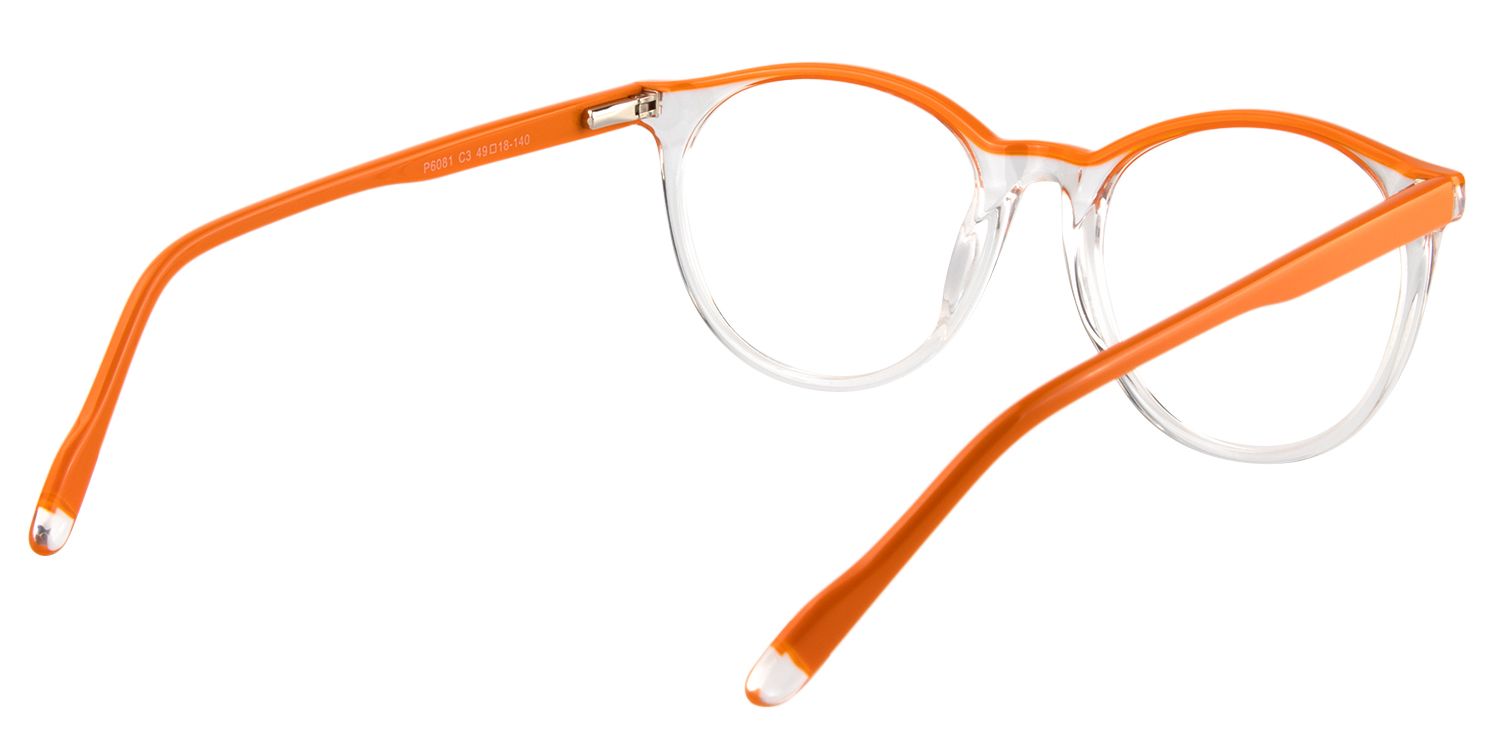 Round Orange Glasses | Zeelool Glasses5