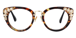 Nicola Cat Eye Tortoise Glasses0