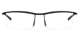 Perla Rectangle Black Glasses0
