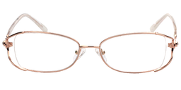 Donna Rectangle Gold Glasses0
