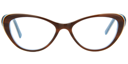  Zane Cat Eye Brown Glasses0