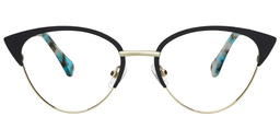 Nelly Cat Eye Black Glasses0