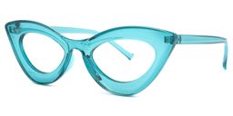Quennell Cateye Light-Blue Glasses1