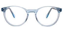Andrew Round Light Blue Glasses0
