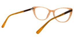 Sakura Cat eye Beige Glasses5