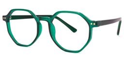 Steven Geometric Dark-Green Glasses1