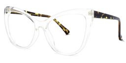 Shelby Cateye Clear Glasses1