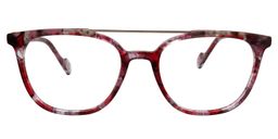 Abram Aviator Red Floral Glasses0