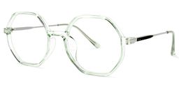 Tanner Geometric Light-Green Glasses1