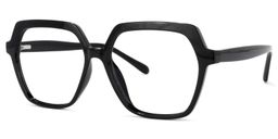 Norah Geometric Black Glasses1