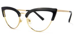 Eloisa Cateye Black Glasses1