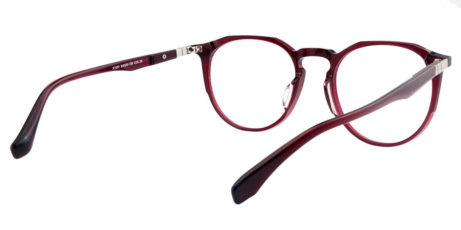 Round Red Glasses | Zeelool Glasses2