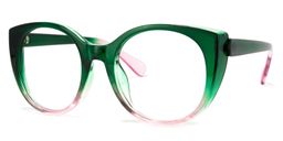 Migdalia Cateye Dark-Green Glasses1