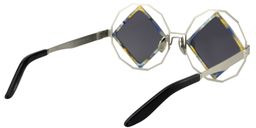 Todd Geometric Silver Sunglasses5