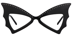 Elvira Butterfly Black Glasses0