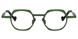 Hilary Geometric Green Glasses0