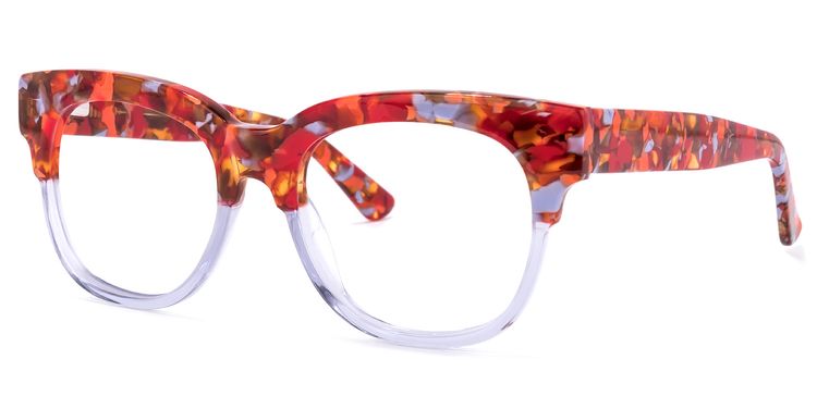 Yessenia Square Purple Glasses