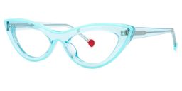 Yuki Cateye Light-Blue Glasses1