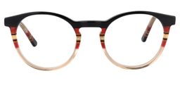 Margaret Round Beige Glasses0
