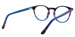 Margaret Round Blue Glasses5