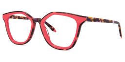 Yannick Square Red Glasses1